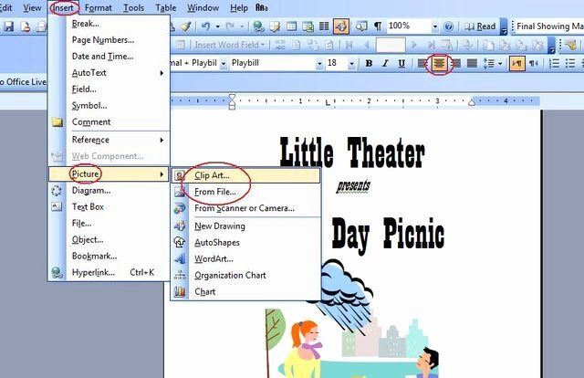 Playbill template download ms word for mac download